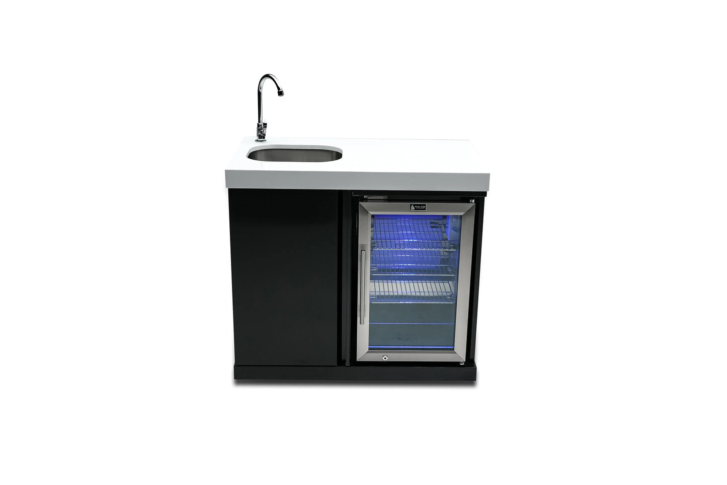 Mont Alpi - Module Réfrigérateur et évier Black Series