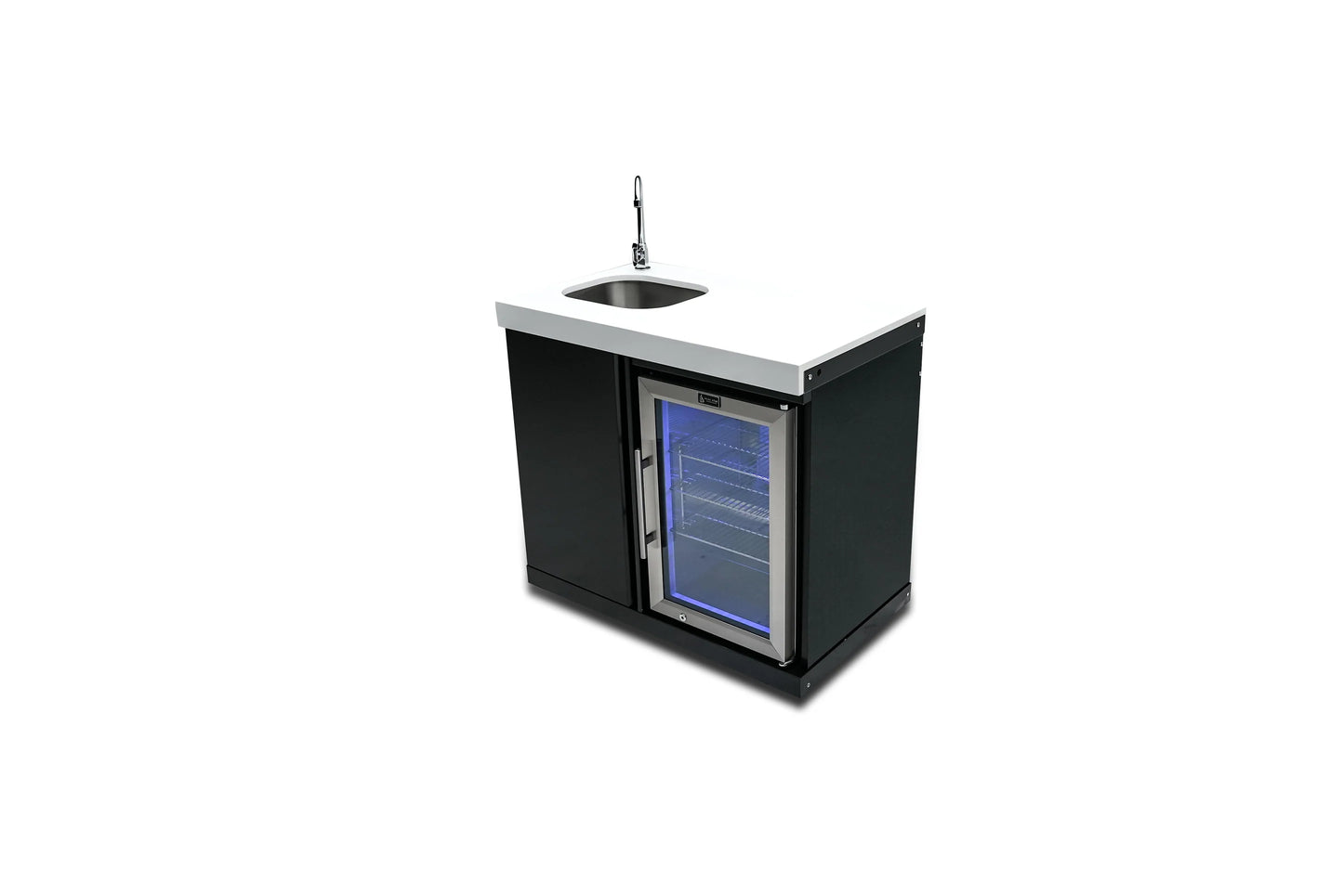 Mont Alpi - Module Réfrigérateur et évier Black Series