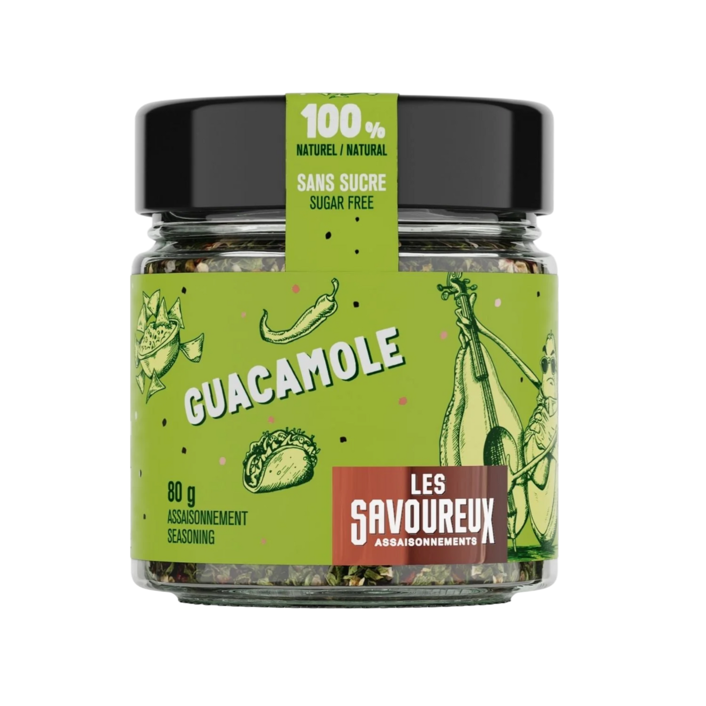 Les Savoureux assaisonnements - Assaisonnement biologique Guacamole