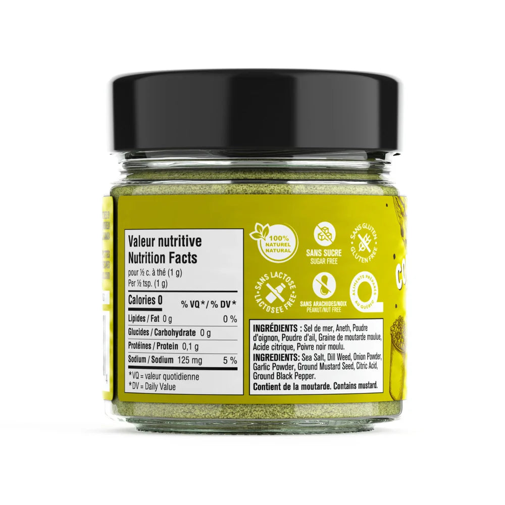 Les Savoureux Assaisonnements – Assaisonnement Biologique Cornichon à l’aneth