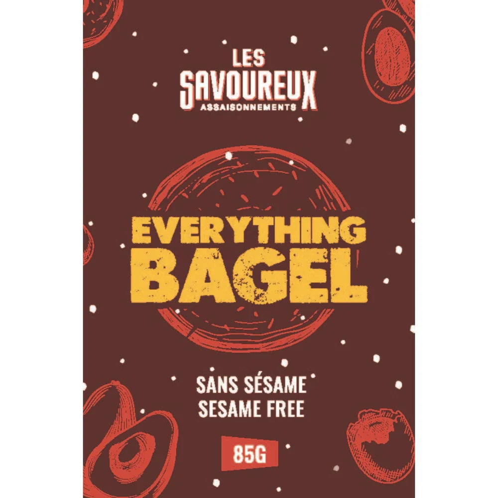 Les Savoureux assaisonnements - Assaisonnement biologique - Everything bagel- Edition limitée