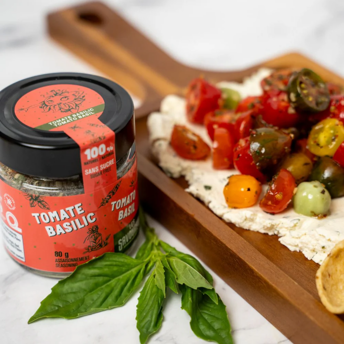 Les Savoureux assaisonnements - Assaisonnement biologique Tomate & Basilic