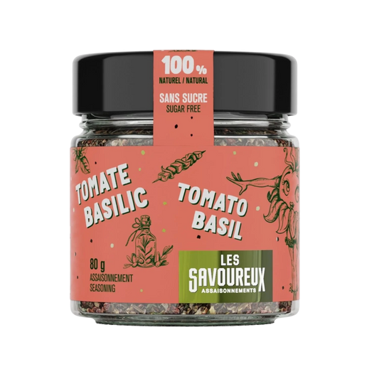 Les Savoureux assaisonnements - Assaisonnement biologique Tomate & Basilic