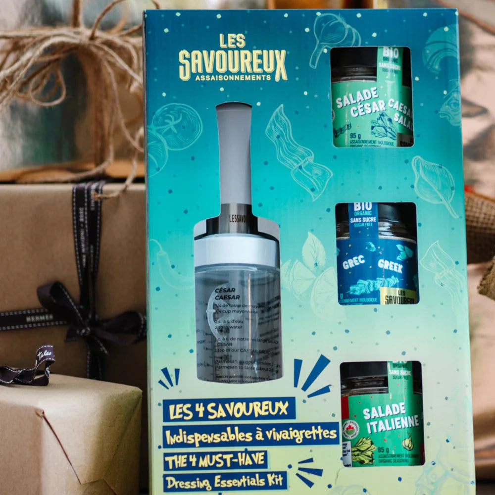 Les Savoureux assaisonnements - Les 4 Savoureux Indispensables à Vinaigrettes – Ensemble Gourmand