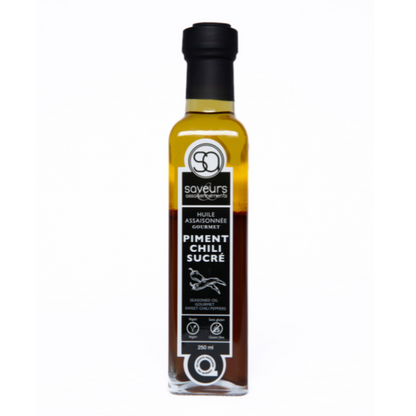 Saveurs assaisonnements - Huile assaisonnée GOURMET - Piment chili sucré