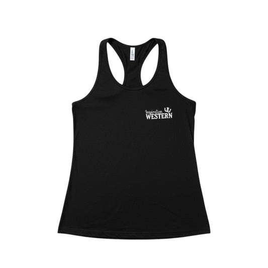 Inspiration Western - Camisole Inspiration Western - Coupe sportive - Noir