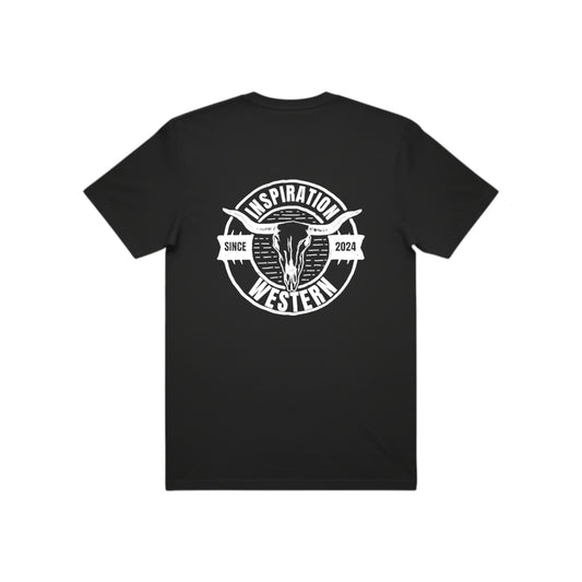 Inspiration Western - T-shirt noir 2 logos