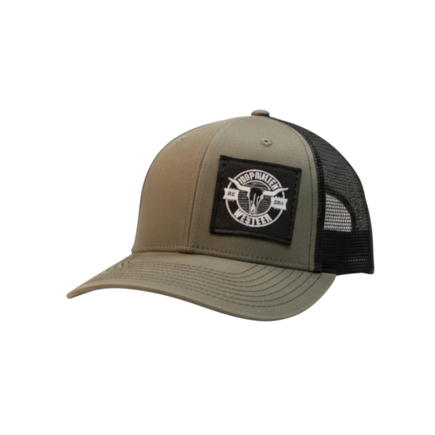 Inspiration Western - Casquette Kaki avec filet noir à l'arrière