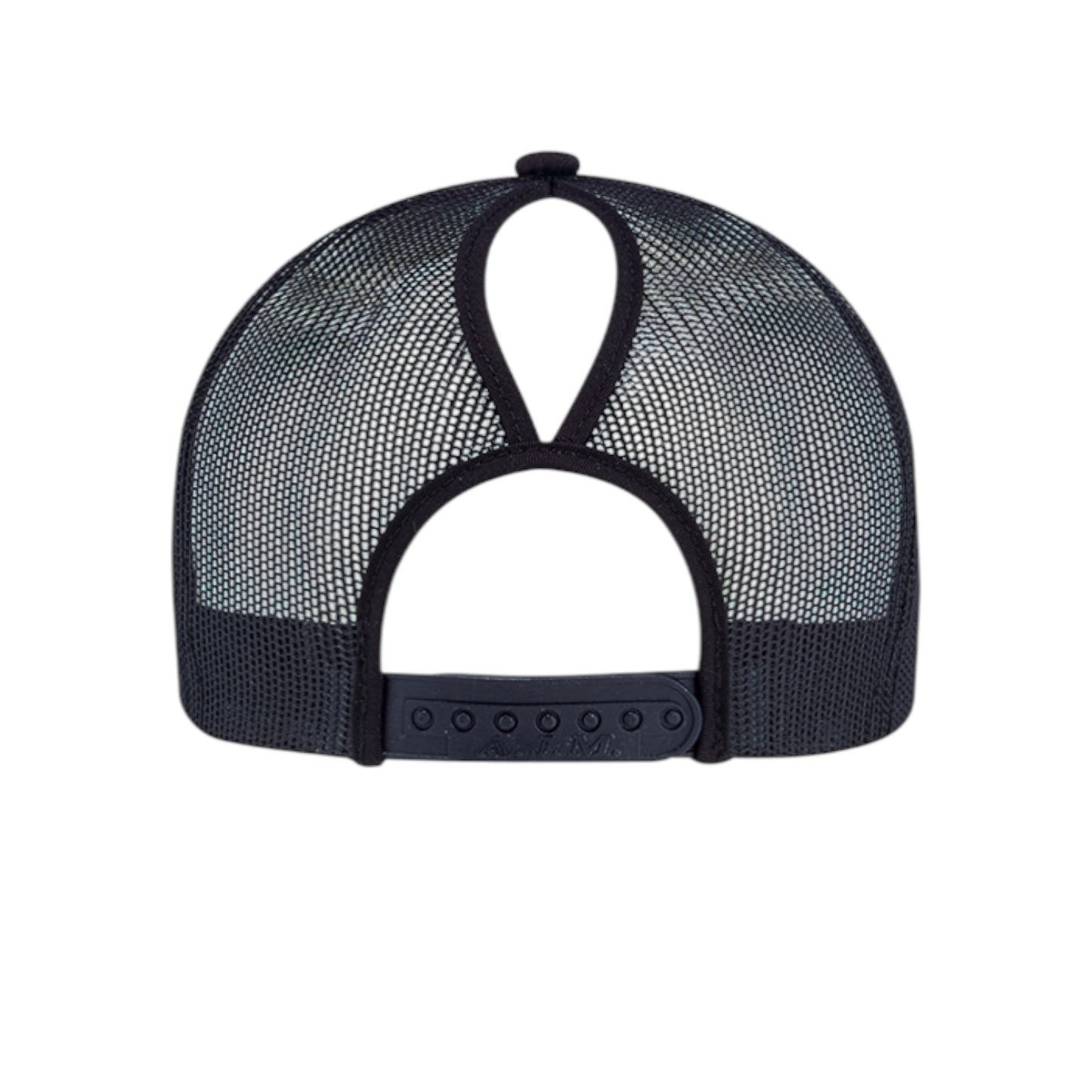 Inspiration Western - Casquette Inspiration Western Noire avec filet noir à l'arrière, coupe Pony tail
