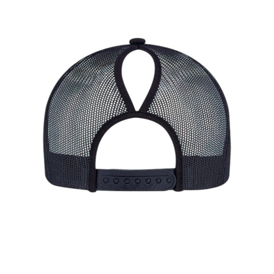 Inspiration Western - Casquette Inspiration Western Noire avec filet noir à l'arrière, coupe Pony tail