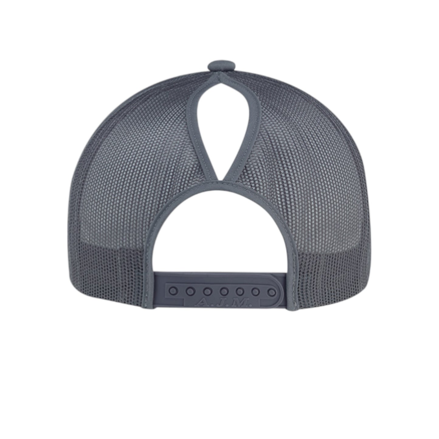 Inspiration Western - Casquette Inspiration Western grise avec filet gris à l'arrière, coupe Pony tail