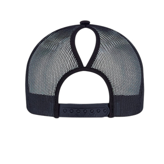 Inspiration Western - Casquette Inspiration Western marine avec filet marine à l'arrière, coupe Pony tail