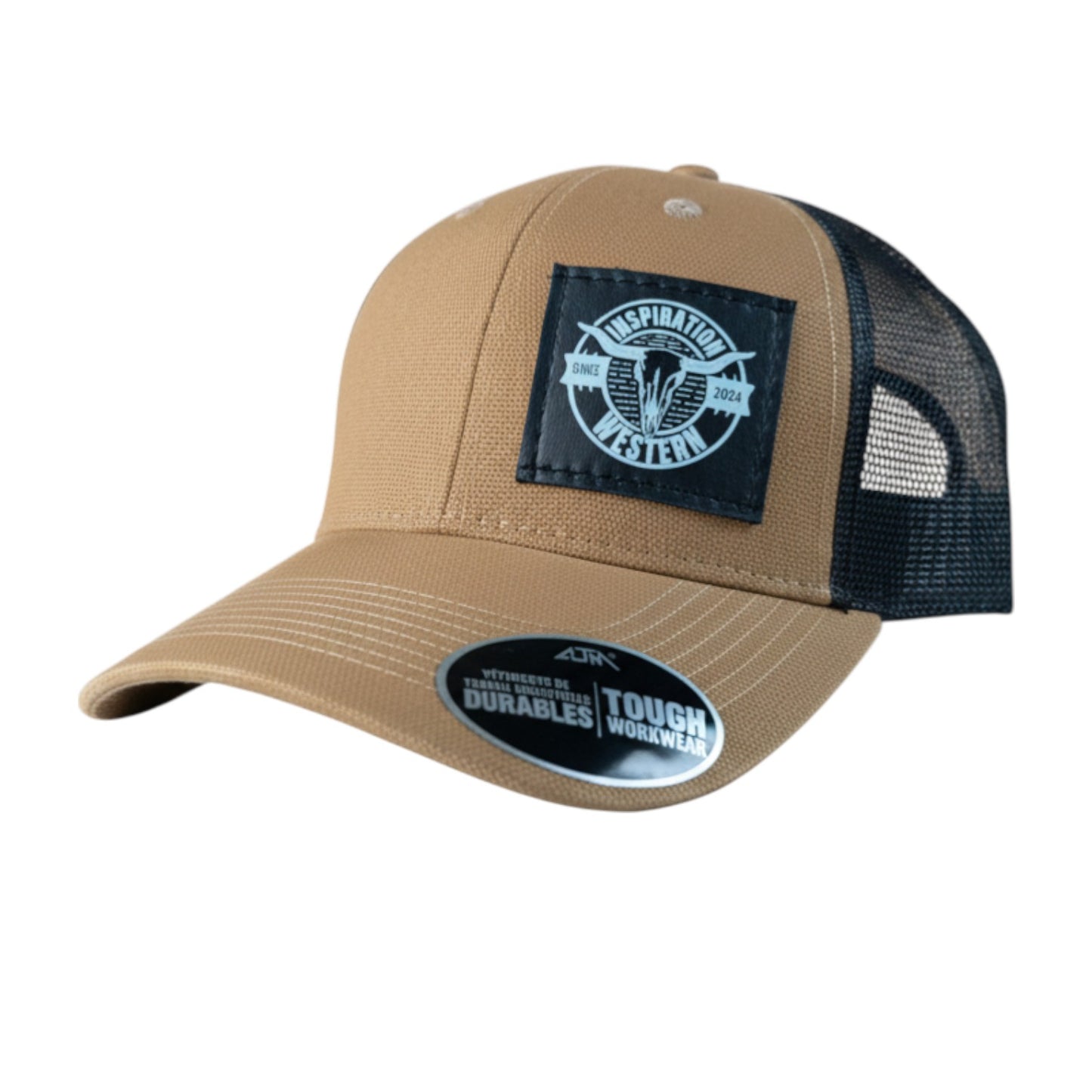 Inspiration Western - Casquette Inspiration Western Brune avec filet noir à l'arrière