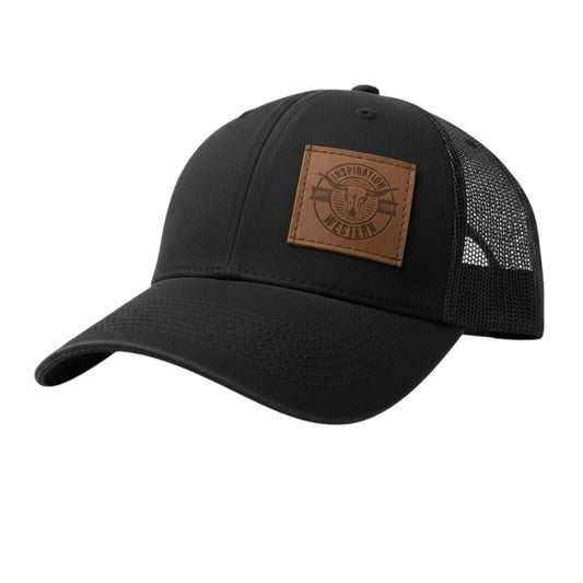 Inspiration Western - Casquette Inspiration Western Noir avec filet noir à l'arrière