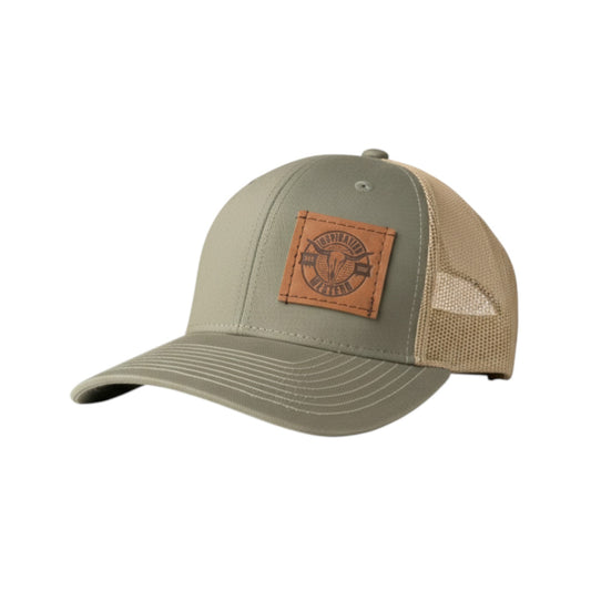 Inspiration Western - Casquette Inspiration Western olive avec filet beige à l'arrière