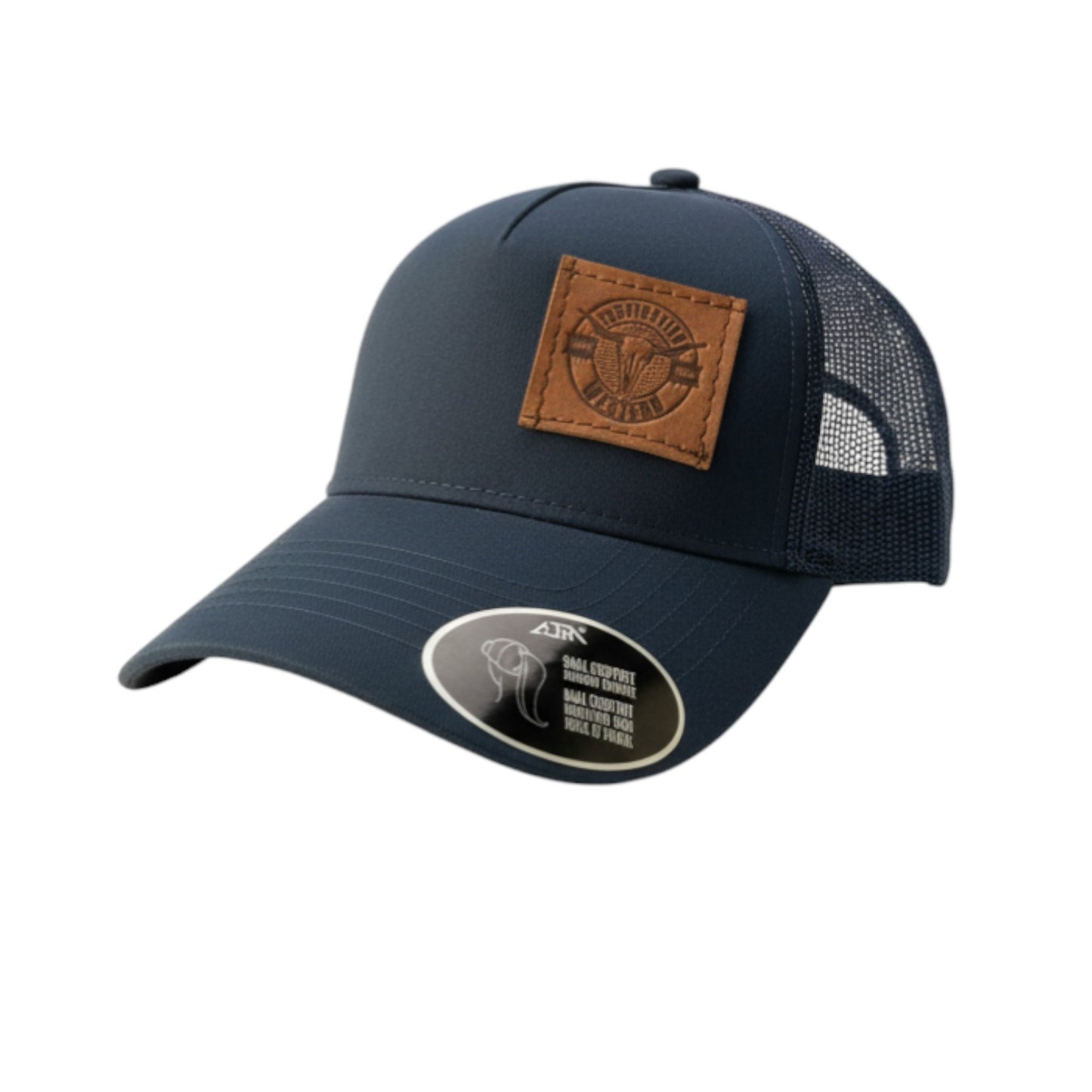 Inspiration Western - Casquette Inspiration Western marine avec filet marine à l'arrière, coupe Pony tail