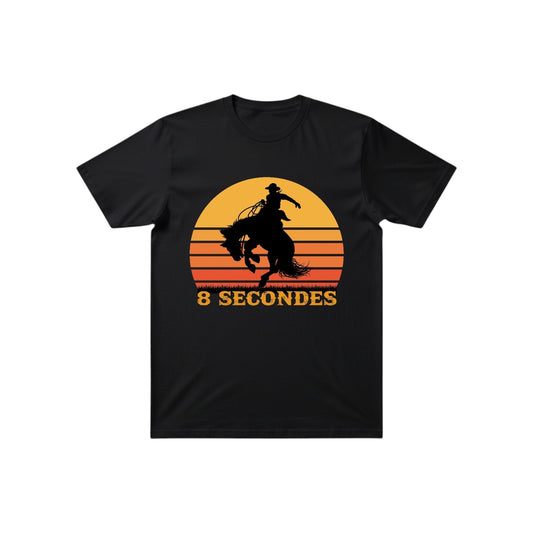Inspiration Western - T-shirt adulte unisexe Inspiration Western - 8 secondes