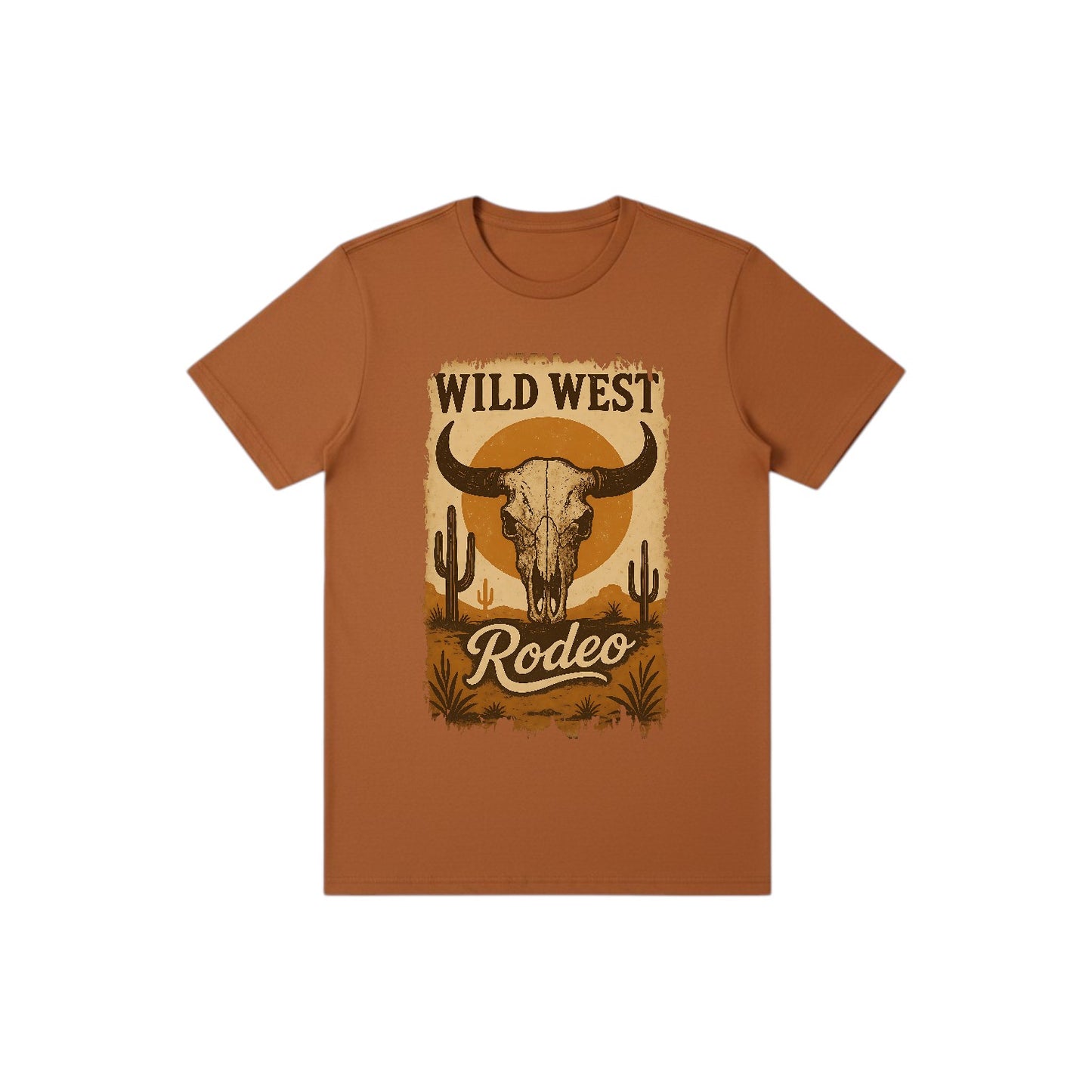 Inspiration Western - T-shirt adulte unisexe Inspiration Western - Édition Wild West Rodeo clay