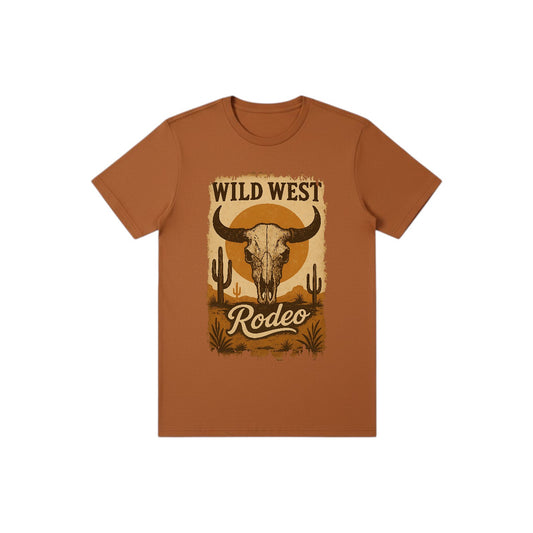 Inspiration Western - T-shirt adulte unisexe Inspiration Western - Édition Wild West Rodeo clay