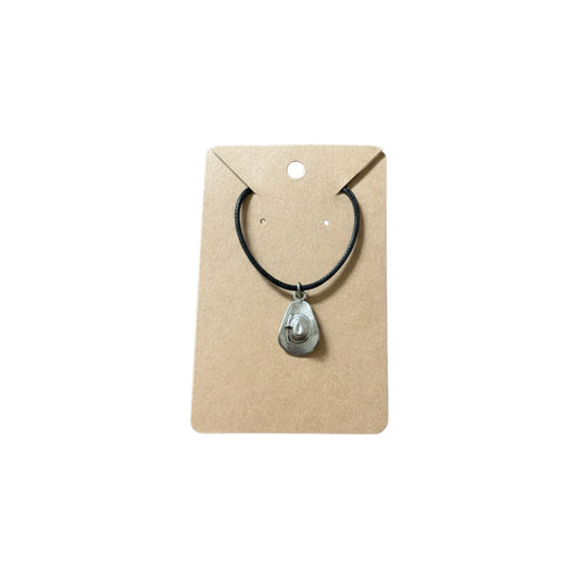 Inspiration Western - Collier pendentif Chapeau cowboy argent