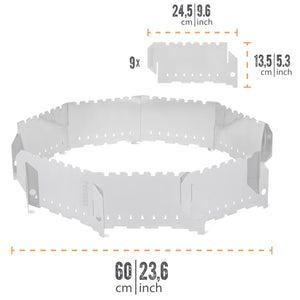 Petromax - Pare-vent pliable pour feux de camps (foyers)