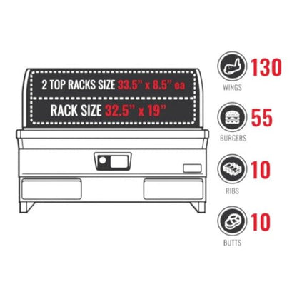 Recteq - Barbecue aux granules E-Série Built-In 1300