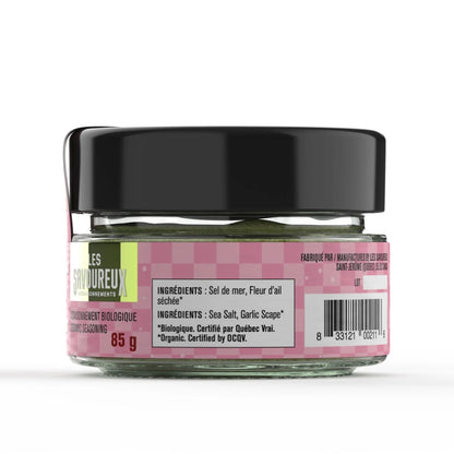 Les Savoureux assaisonnements - Assaisonnement biologique - Sel de fleur d'ail