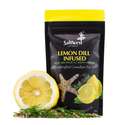 Saltwest naturals - Sel de mer infusé à l'aneth et au citron