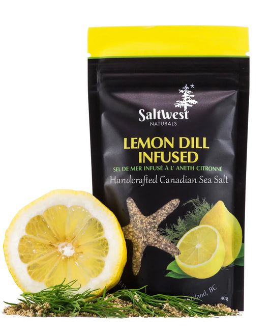 Saltwest naturals - Sel de mer infusé à l'aneth et au citron