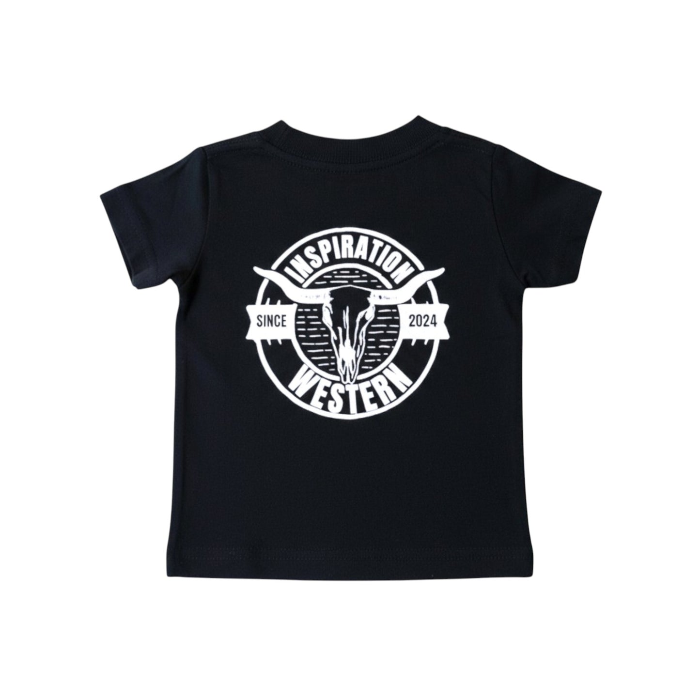 Inspiration Western - T-shirt noir bébé