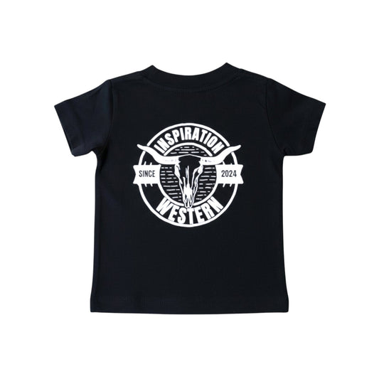Inspiration Western - T-shirt noir bébé