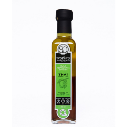 Saveurs assaisonnements - Huile assaisonnée GOURMET - Thaï citron-lime