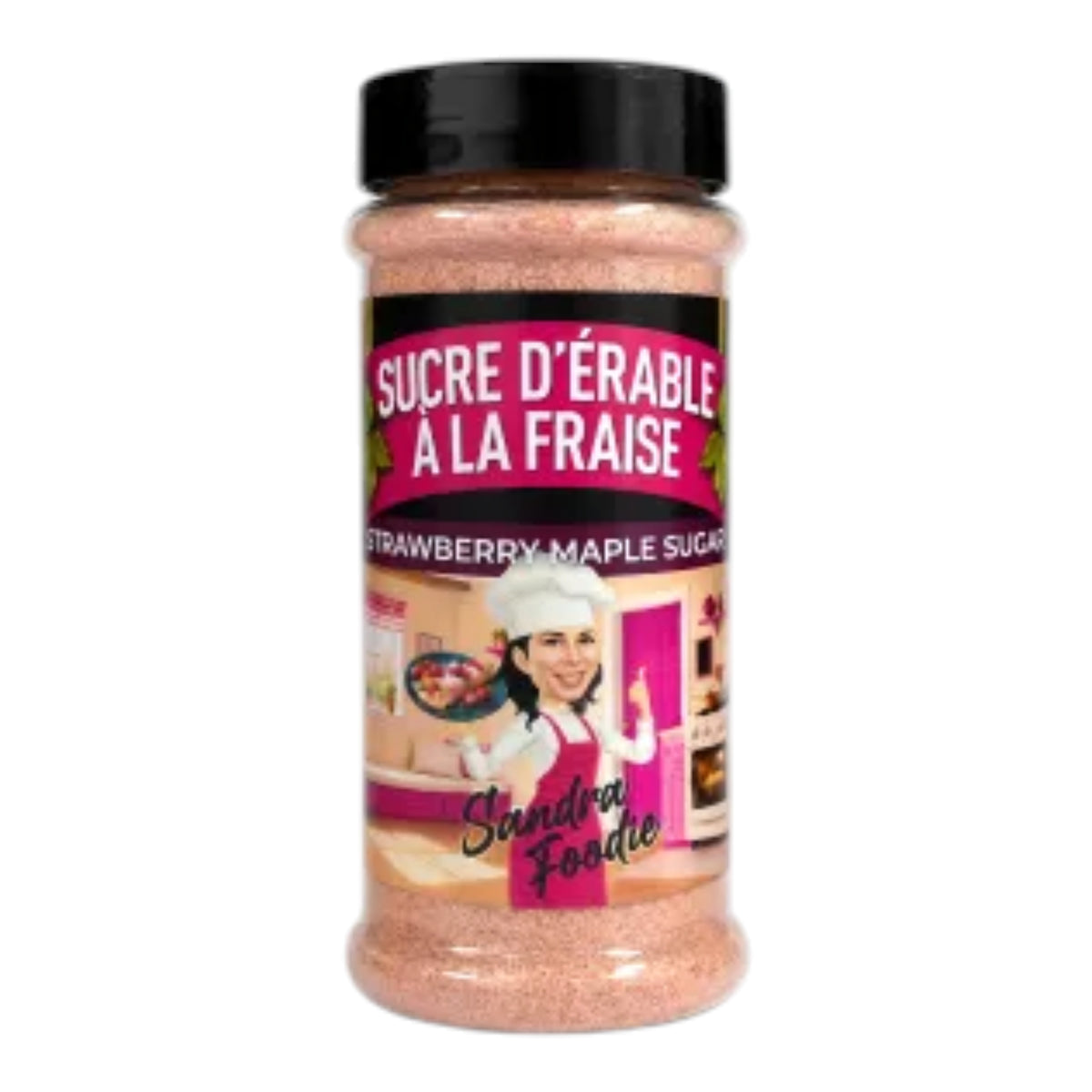 Sandra Foodie - Sucre d’érable à la fraise 125 g