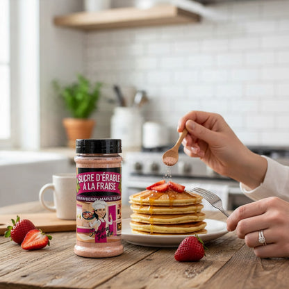 Sandra Foodie - Sucre d’érable à la fraise 125 g