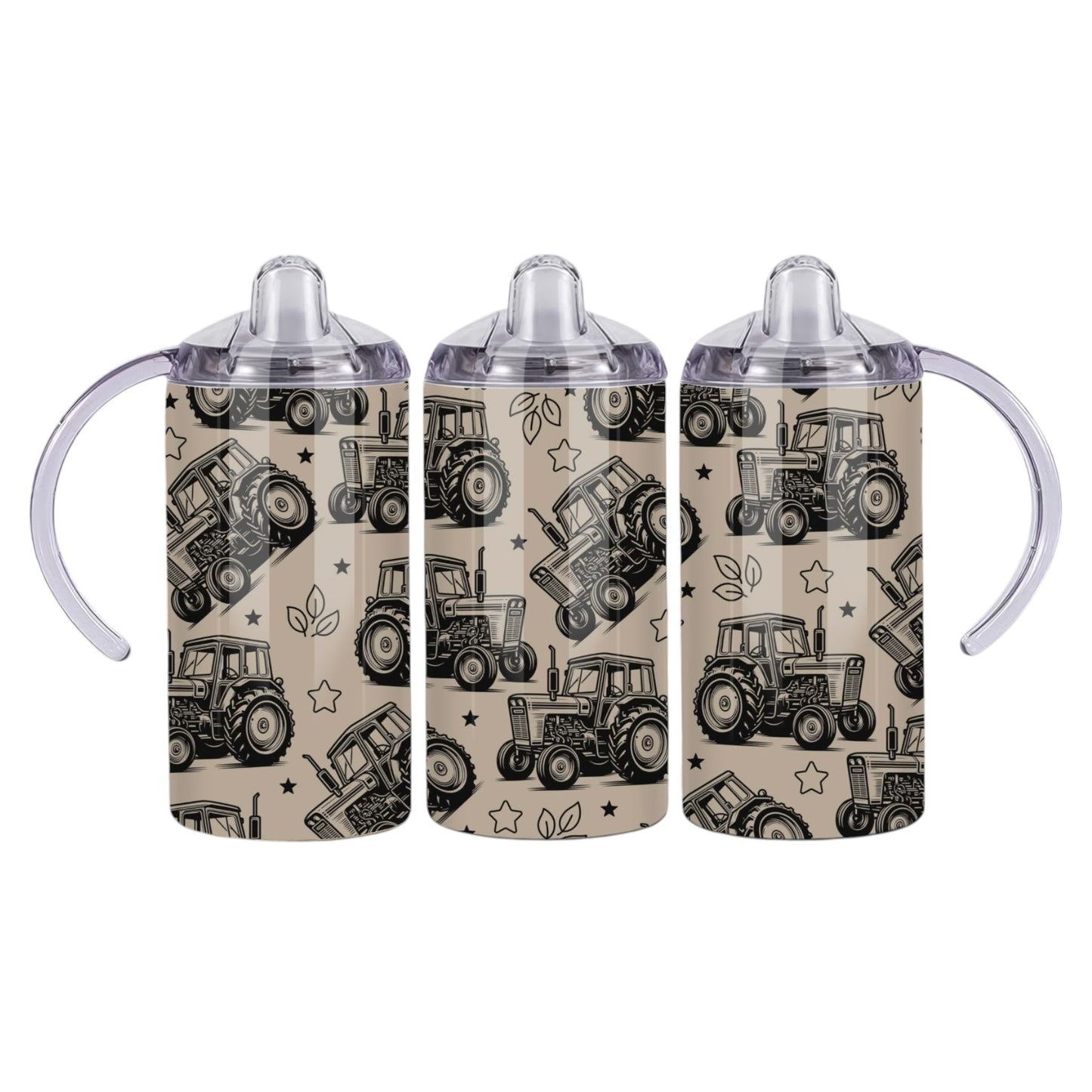 Inspiration Western - Verre à bec évolutif - Tracteur Beige