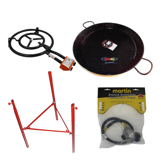 Ensemble de brûleur à paella T-460 avec poêle 55 cm