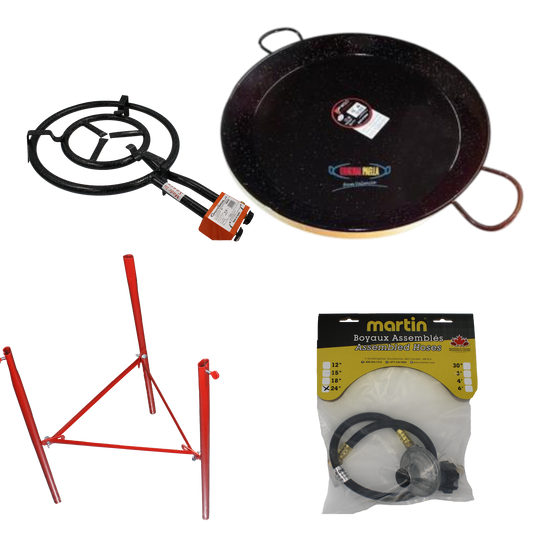 Ensemble de brûleur à paella T-460 avec poêle 60 cm