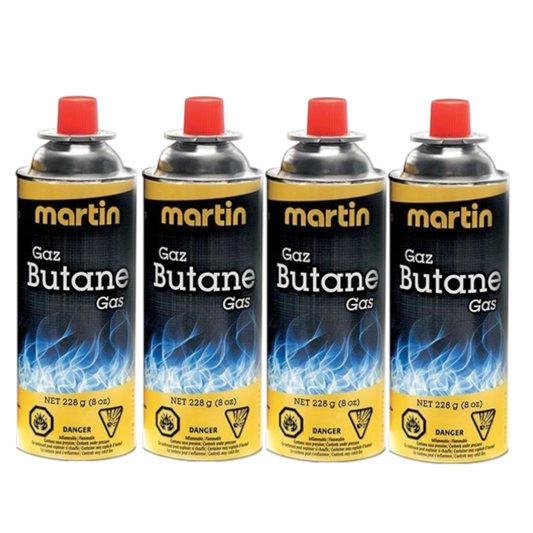 Martin - Ensemble de 4 bouteilles de Butane