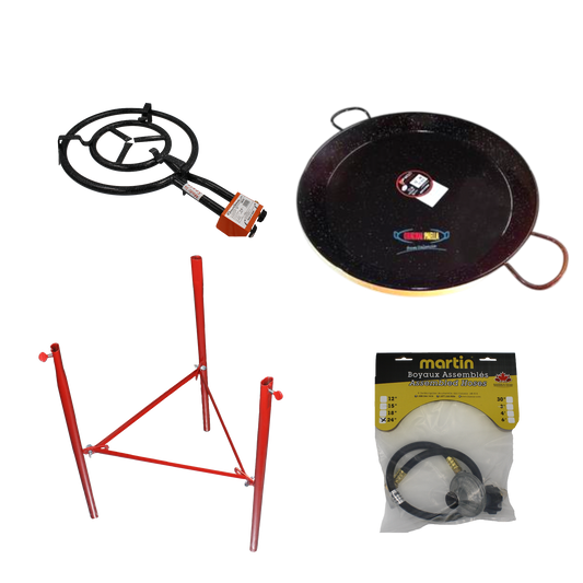 Ensemble Paella T-350 avec Poêle 50 cm