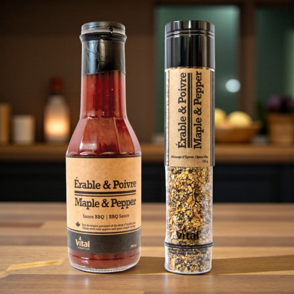 Duo Érable et Poivre – Ensemble Sauce et Épices Gourmandes