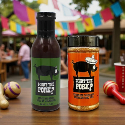 Duo What the Pork – Épice Sombrero & Sauce BBQ Miel Jalapeño (Style Mexicain)
