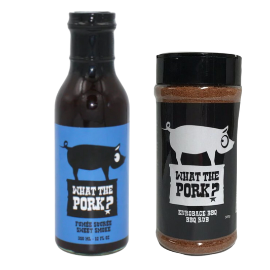 Combo What the Pork Sucré – Ensemble Cadeau Épices et Sauce BBQ