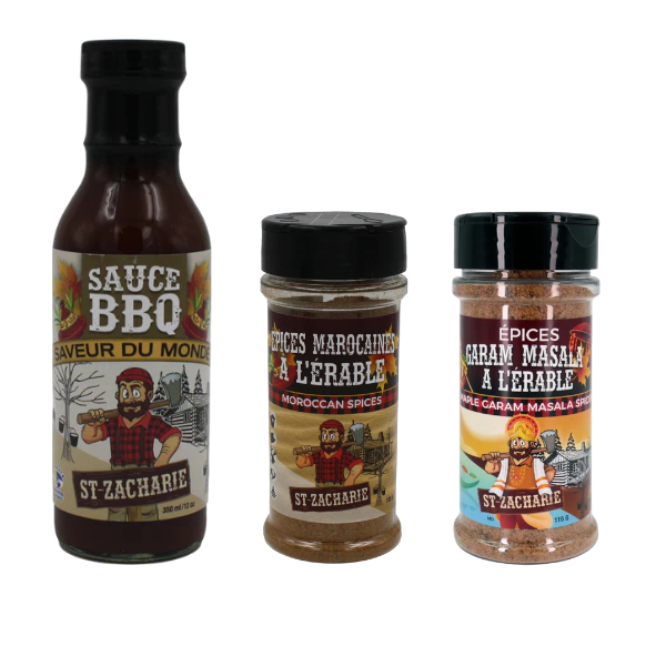 Trio Saveurs du Monde – Ensemble d’Épices et Sauces Exotiques