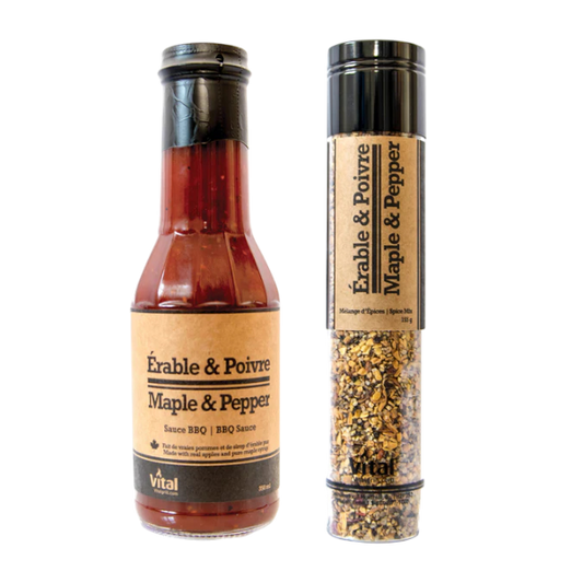 Duo Érable et Poivre – Ensemble Sauce et Épices Gourmandes