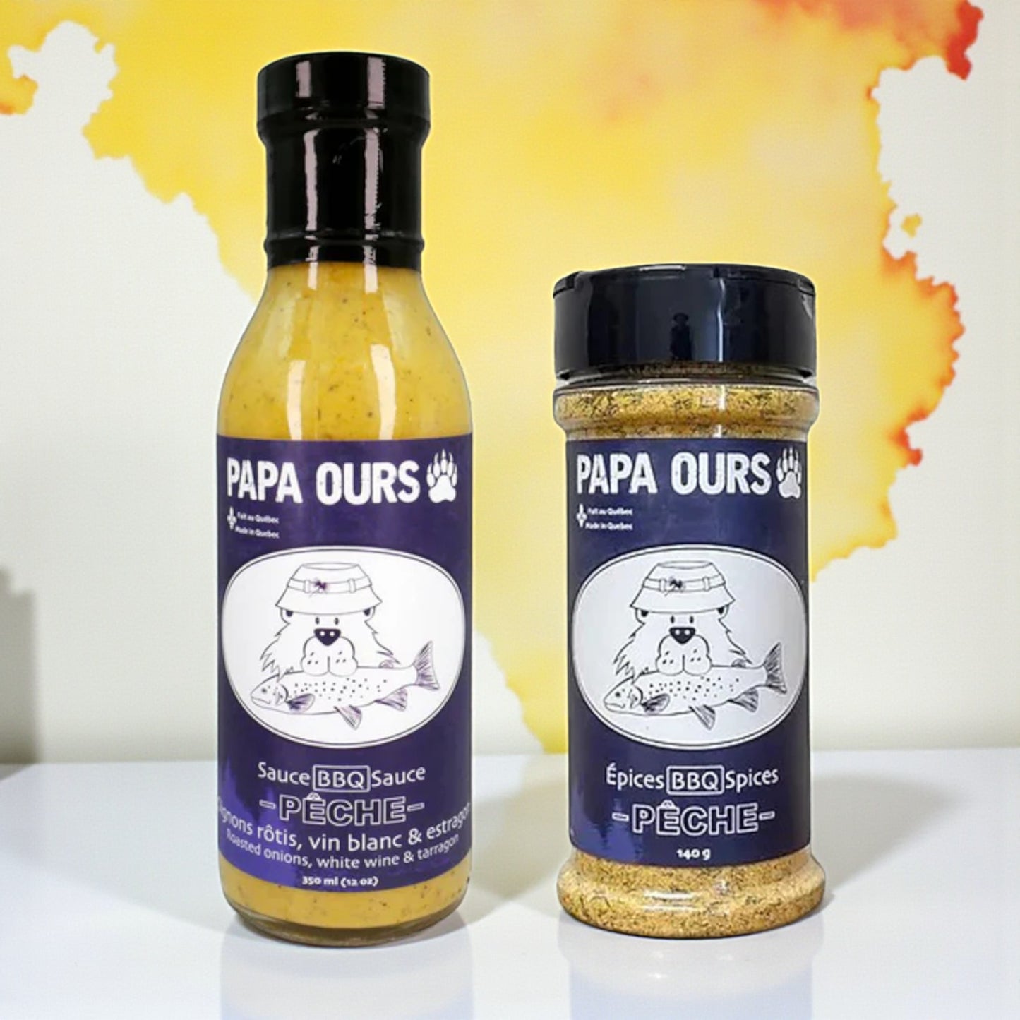 Duo Papa Ours – Pêche Épice & Sauce