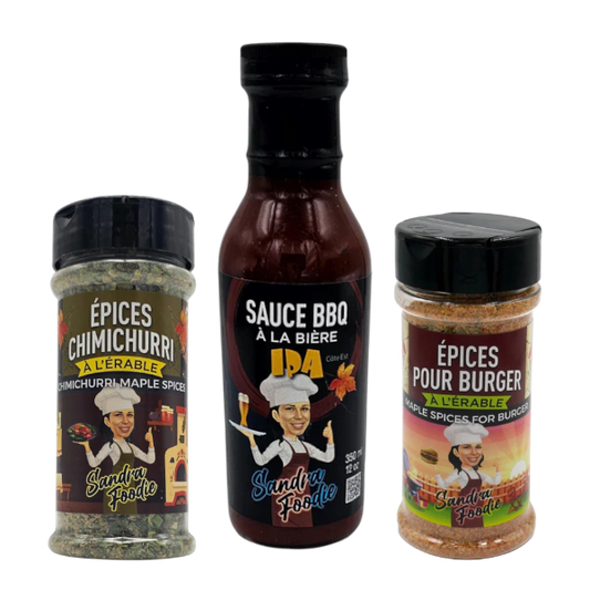 Trio Art de la Table Sandra Foodie – Sauce & Épices Gourmet