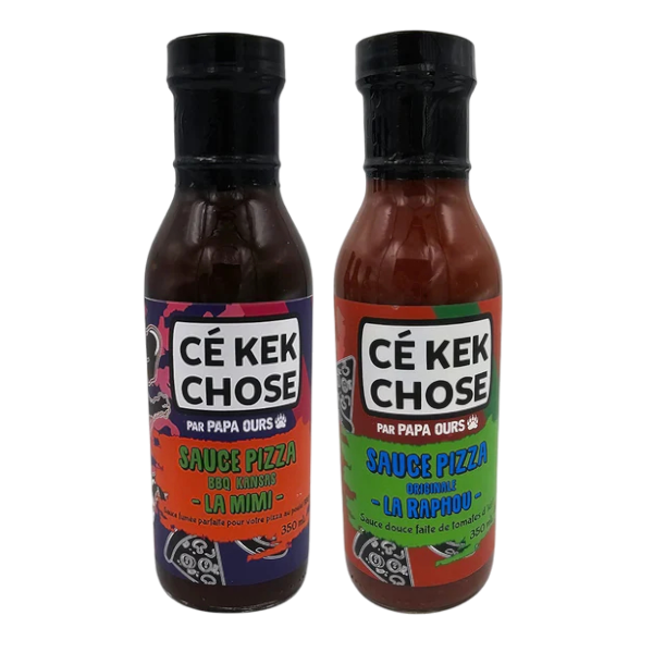 Combo Papa Ours – 2 Sauces à Pizza (La Mimi & La Raphou)