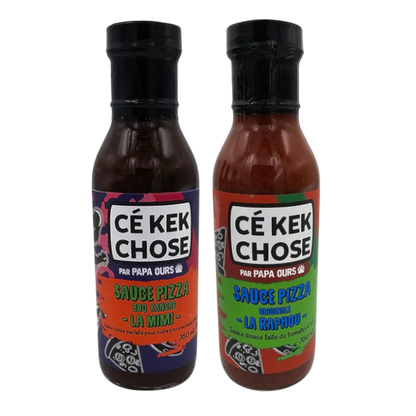 Combo Papa Ours – 2 Sauces à Pizza (La Mimi & La Raphou)