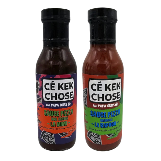Combo Papa Ours – 2 Sauces à Pizza (La Mimi & La Raphou)