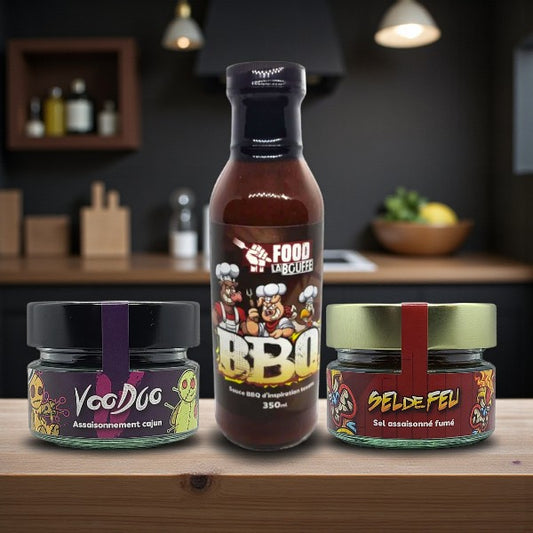 Trio Food La Bouffe – Voodoo, Sauce BBQ & Sel de Feu